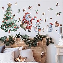 クリスマス ウォールステッカー 窓ステッカー 35ｘ50cm 4枚セット 71rT9pQm35L._AC_UL210_SR210,
