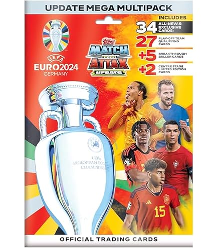 Amazon.co.jp: Topps公式ユーロ2024マッチアタックスメガマルチ