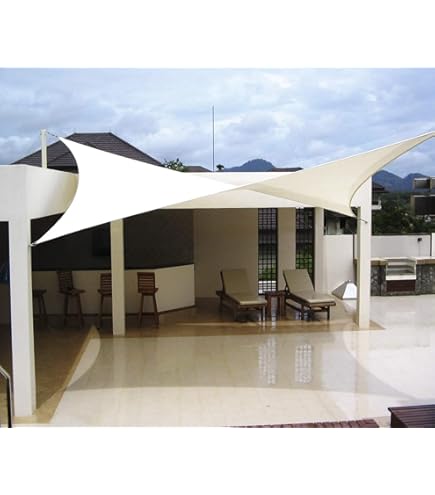 【在庫セール】SUNNY GUARDひ雨よけ シェード 4x6m ベージュ 撥水 Amazon.co.jp: SUNNY GUARDひ雨よけ シェード 4x6m アイボリー
