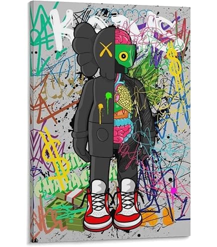 Amazon.co.jp: KAWS Sesame Street 絵画 インテリア カウズ セサミ