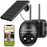 【最新500万画素・全方位】 YESKAMO 防犯カメラ 屋外 ソーラー Wi-Fi 電池式 大容量バッテリー 水平355°垂直120°PTZ 130°超広角 防犯灯発光 カラー暗視 IP65防水防塵 双方向通話 AI人物検知 500万画素 ワイヤレ