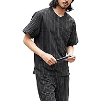 Amazon | [JIGGYS SHOP] ジギーズショップ 甚平 S B灰縞しじら