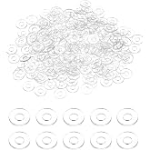 uxcell PVCワッシャー 240個入り 内径2.5mm 外径5mm 厚さ0.5mm 樹脂ワッシャー 平座金 プラスチック 絶縁座金 スペーサー クリア