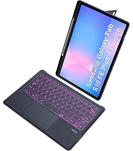 SAMSUNG Galaxy Tab S10 FE ブックカバーキーボード付き Amazon.com: Samsung Galaxy Tab S10 FE+ Book Cover Keyboard