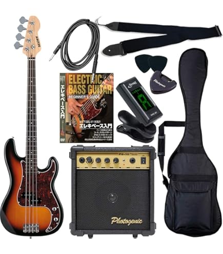 Legend LPB-Z WHベース　付属品あり LEGEND LPB-Z WH エレキベース初心者12点セット 【ヘッドホン