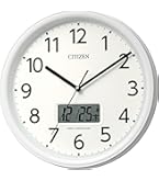 Amazon.co.jp: リズム(RHYTHM) シチズン 掛け時計 広範囲受信 電波時計