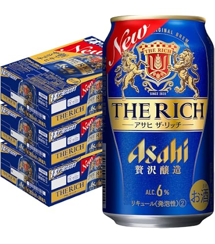 Amazon.co.jp: アサヒ ザ・リッチ 350ml×3ケース 72本 : 食品・飲料・お酒