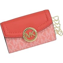MICHAEL KORS キーケース（コインケースつき）ピンク/ ブラウン　新品 セール】マイケルコース MICHAEL KORS マイケルコース コイン