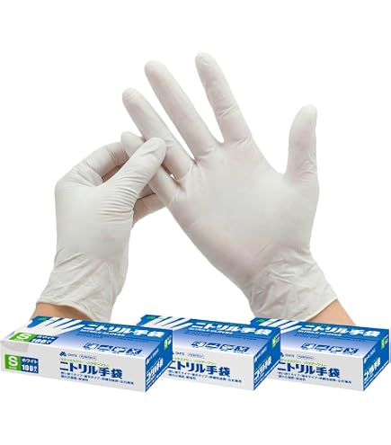 Amazon | テイジン ニトリル手袋 粉なし 青 M NBRPF10BM | ニトリル