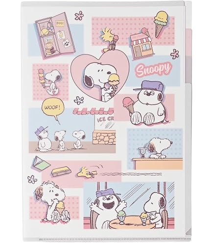 Amazon.co.jp: スヌーピー[ファイル]ダイカットポケット3インデックス 