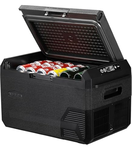 車載冷蔵庫　20L 2室独立温度制御　コンプレッサー式　静音　キャスター付き 車載冷蔵庫 20L 2室独立温度制御 コンプレッサー式 静音