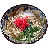 おきなわ 島そば6人前(鰹だし風味スープ)紅生姜付 沖縄のソウルフード 島人がこよなく愛する 絶品スープ