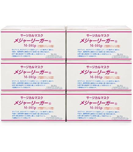 Amazon.co.jp: サージカルマスク メジャーリーガー M-101w 白 : 産業