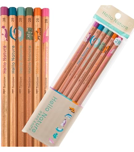 Amazon | トンボ鉛筆 かきかた鉛筆 B ハローネイチャー どうぶつ柄