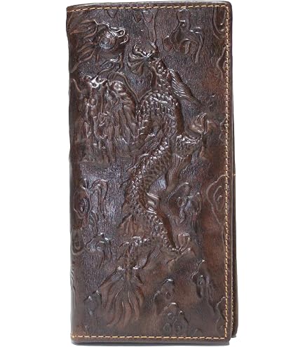 Amazon.co.jp: 財布 龍神 竜 ドラゴン柄 長財布 ラウンドファスナー