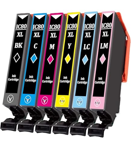 Amazon.co.jp: 【Lo-Coco】Epson用 エプソン IC6CL80L インク
