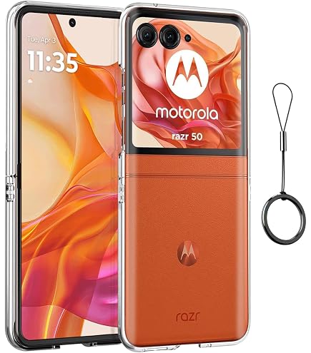 Amazon.co.jp: Shron For Motorola Razr 50/50S/60 ケース 透明TPU