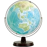 衛星地形地球儀WP（地勢）木台 W-3300