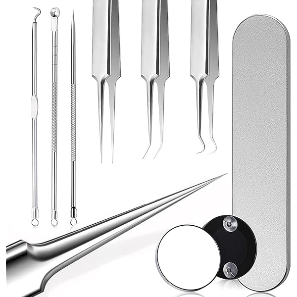 先端幅0.1mm 毛抜き 毛穴ケア専用6本ツール 角栓取り ピンセット Amazon.co.jp: ピンセット 角栓 角栓取り 【先端0.01mmでスルッ