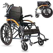 Amazon | 自走用車椅子 介助車椅子 自走介助兼用車いす コンパクト