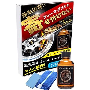 ガラコート ホイールコーティング 【欧州車オーナーの方へ ブレーキダストを寄せ付けない】 ホイール専用 ガラスコーティング剤 50ml ホイール約20本分 (ホイール専用ガラスコーティングセット)