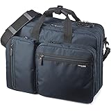 [サンワダイレクト] 3WAYビジネスバッグ マチ拡張機能・鍵付き 20L 15.6 型ワイド対応 ネイビー 200-BAG048NV