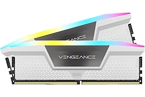CORSAIR VENGEANCE RGB DDR5 32GB (2x16GB) 6000Mhz C36 1.30V - White (CMH32GX5M2D6000C36W)