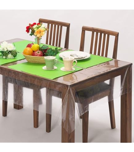 Amazon｜ビニール 透明 テーブルクロス 137×240cm 厚さ0.5mm PVC製