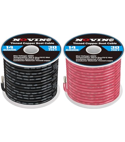 Ancor Ribbon Bonded Cable - 16/2 AWG - Red/Black - Flat - 100
