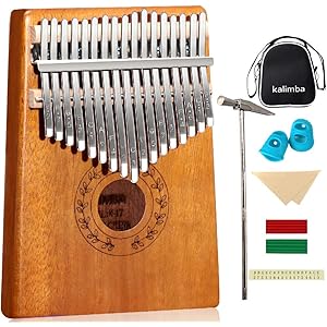 カリンバ 17鍵 Strong Wind 親指ピアノ 高性能保護ケース (ナチュラル)