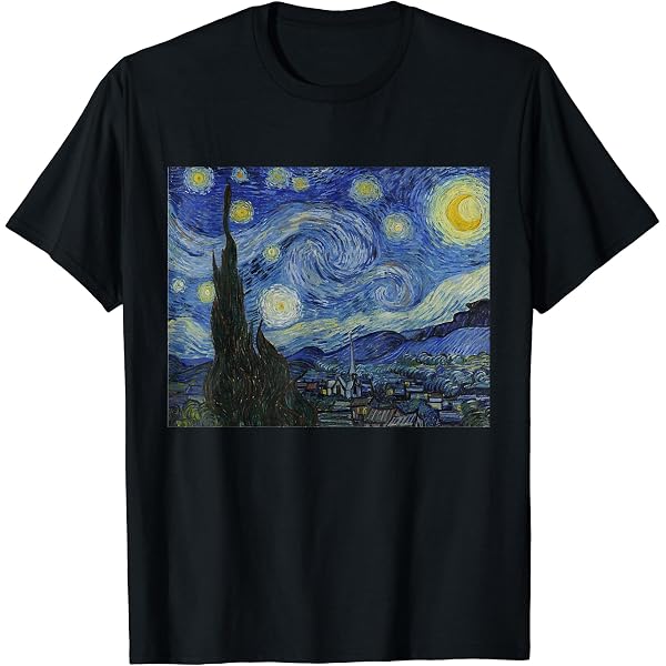 Amazon | ヴィンセント・ファン・ゴッホ作 夜のカフェテラス Tシャツ
