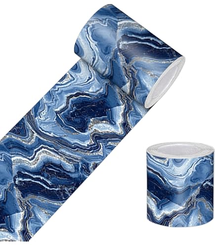 thumbnail image 2 of HOMETITUTE Wallpaper Border Peel And Stick Decorative Wall Trim Self Adhesive Coastal Beach Shell Accent Strip For Bathroom Mirror Frame Living Room Bedroom Hallway 4x196 Inch Nautical Ocean Style 2 of 10