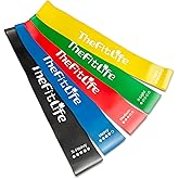 TheFitLife トレーニングチューブ 筋トレチューブ ヒップバンド 5本セット 天然ラテックス 下半身 ピラティス 美尻 | ヒップ・太もも・内転筋対応、5段階負荷で初心者から上級者まで、5本セットで用途別に使い分け、天然ラテックスで高耐久・高