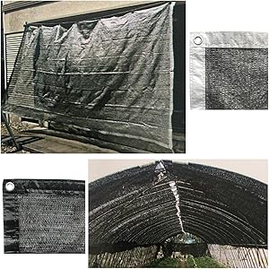 J Covers 遮光 ネット 日よけ ベランダ 庭 約2x4m ハトメ付き 風通し良く軽量で取り付け 取り外し しやすい ラッセル編み ハトメ 約50cm間隔 選べる2色展開 バルコニー 駐車場 家庭菜園 日差し 西日 UVカット 対策などに 日本メーカー企画 (グレーシルバー)