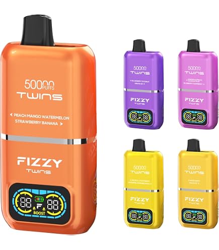 Amazon | メーカー公式｜Fizzy Twins 50,000パフ×2フレーバー切替型