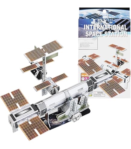 Amazon | 国際宇宙ステーションの 3D パズル モデル、DIY 子供向け教育