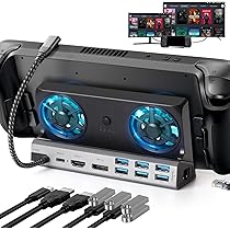 Amazon.co.jp: Zyerch スチームデッキドック デュアル冷却ファン
