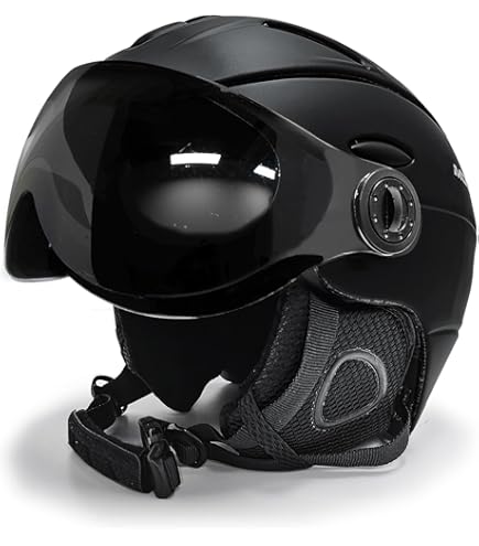 Amazon | 2-in-1バイザースキースノーボードヘルメット取り外し可能な