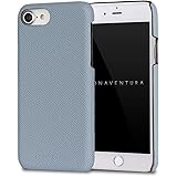 BONAVENTURA ボナベンチュラ ノブレッサ バックカバーケース [iPhone SE/8/7/6/6s, ブルーリン] ヨーロッパ最高級のレザー BBCN8-BN