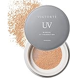 VINTORTE SPF50+ PA++++ UV ミネラル ファンデーション 日焼け止め 顔 パウダーファンデーション ヴァントルテ #ナチュラルベージュ ※パフ別売り v-uvmf-1
