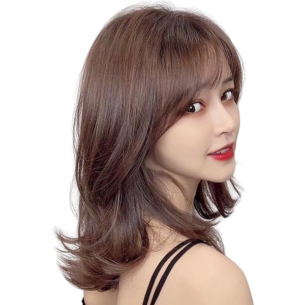 Amazon.co.jp: HAIRCUBEフルウィッグ人毛100％ セミロング