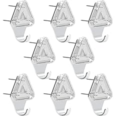 Amazon Co Jp Homion 8個セット スリーピンフック 石膏ボード ベニヤ 木用フック 垂直耐荷重10kg せっこうボード 額縁 画鋲 時計 絵画 キッチン オフィス 浴室 お風呂 壁掛け 強力 フック ホーム キッチン