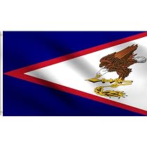 DMSE Amerikanische Samoa-Flagge – 90 X 150 Cm, 100% Polyester, UV-beständig, Mit Metallösen