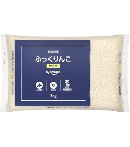 Amazon.co.jp: 【精米】 ホクレン 無洗米 ふっくりんこ 5kg 令和7年産