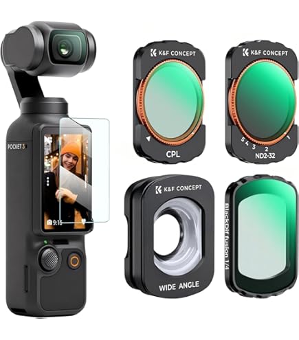 Amazon.co.jp: For DJI Osmo Pocket 3用ブラックプロミストフィルター