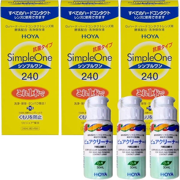 Amazon | Hoya シンプルワン 240mlx6本 | Hoya | 洗浄・保存液