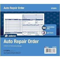 thumbnail interactive-video image 1 of TOPS D5084 Repair Order Book - 2-Part Carbonless, 50 Sheets Per Book (Business Forms) 1 of 10