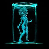 SUPIA ART FACTORY デッド デイライト 3D クリスタル フィギュア - キラー スピリット RGBW 16 カラフル LED ライティング スタンド レーザー刻印 クリスタルフィギュア デッドバイデイライト グッズ DBD フィギュア