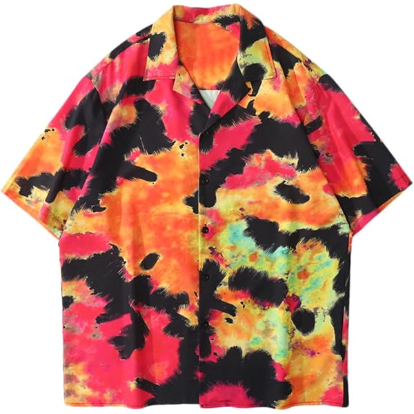 Amazon.co.jp: [ZKYSO] アロハシャツ 夏服 ハワイシャツ メンズ 開襟 