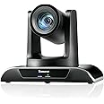 Tenveo PTZ Camera Web Conferencing Wide Angle 1080p FHD 60 fps 20x Optical Zoom Live Streaming Webcam USB/HDMI/RJ45 Autopocus Video Conferencing Online Education with Lecture Room Remote Control
